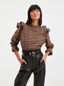 Блуза Trendyol модель TWOAW22BZ0226/Kahverengi Фото
