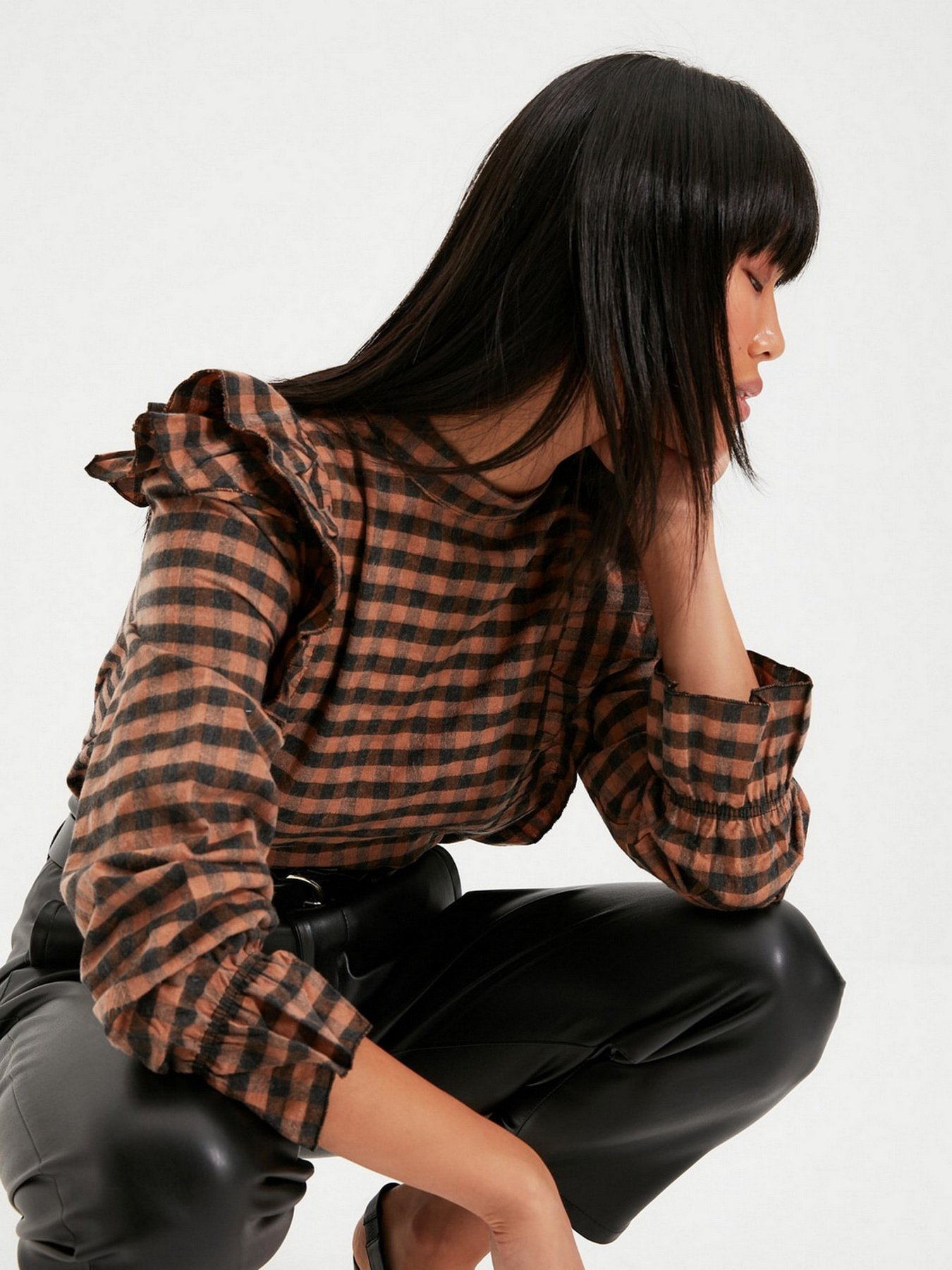 Блуза Trendyol модель TWOAW22BZ0226/Kahverengi Фото