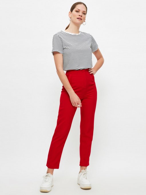 Брюки повседневные Trendyol модель TWOSS20PL0515/Kirmizi Фото