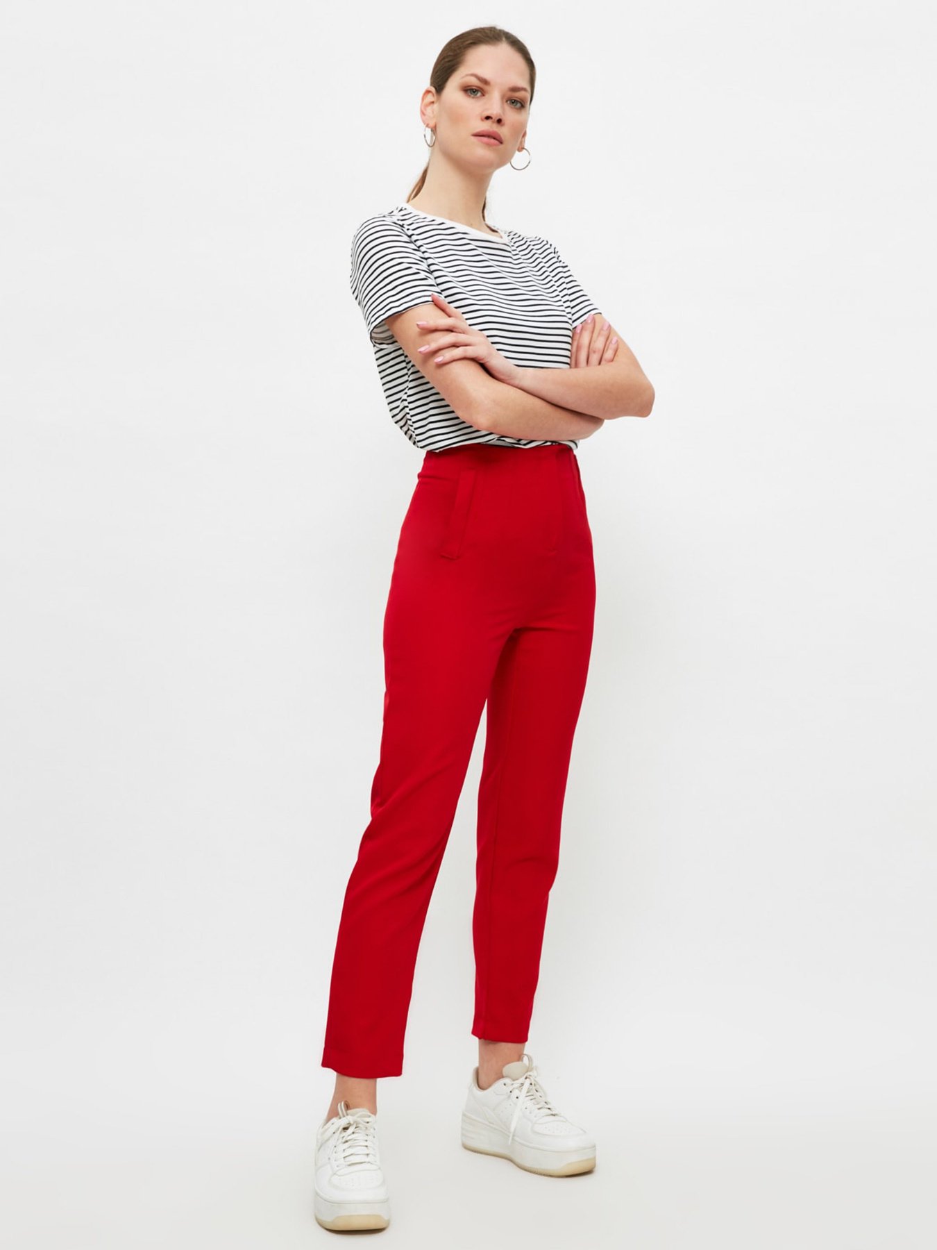 Повседневные штаны Trendyol модель TWOSS20PL0515/Kirmizi Фото