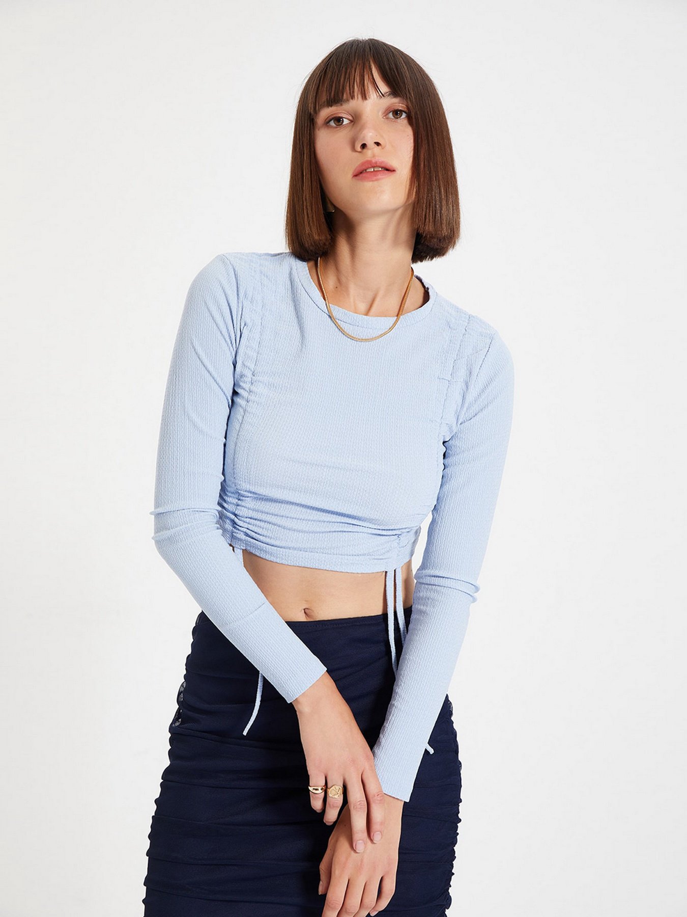 Блуза Trendyol модель TWOAW22BZ0261/ACik Mavi Фото