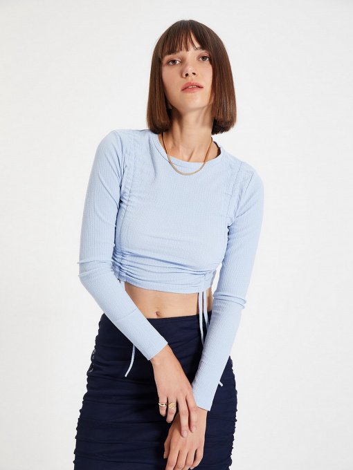 Блуза Trendyol модель TWOAW22BZ0261/ACik Mavi Фото