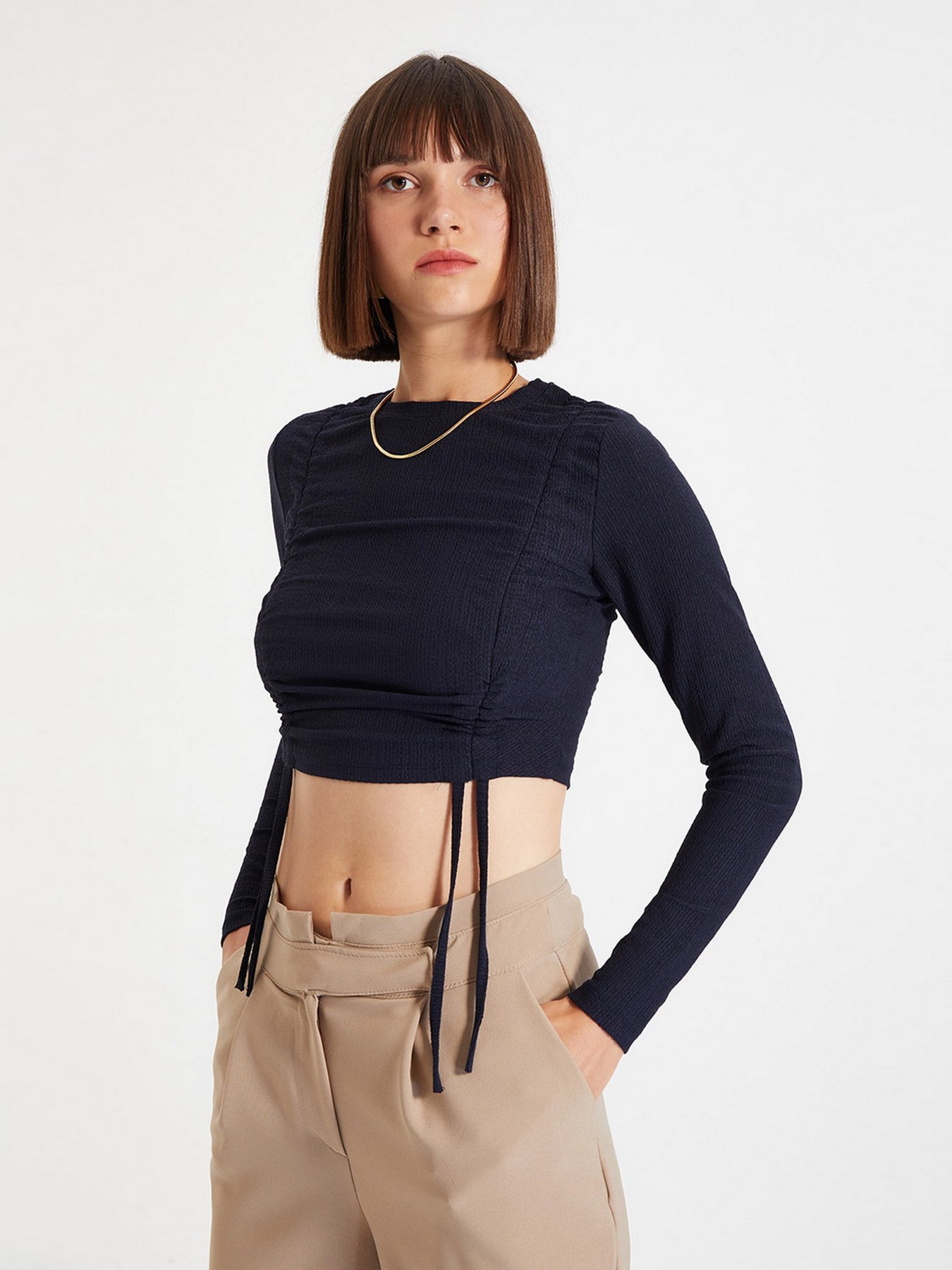 Топ Trendyol модель TWOAW22BZ0261/Lacivert Фото