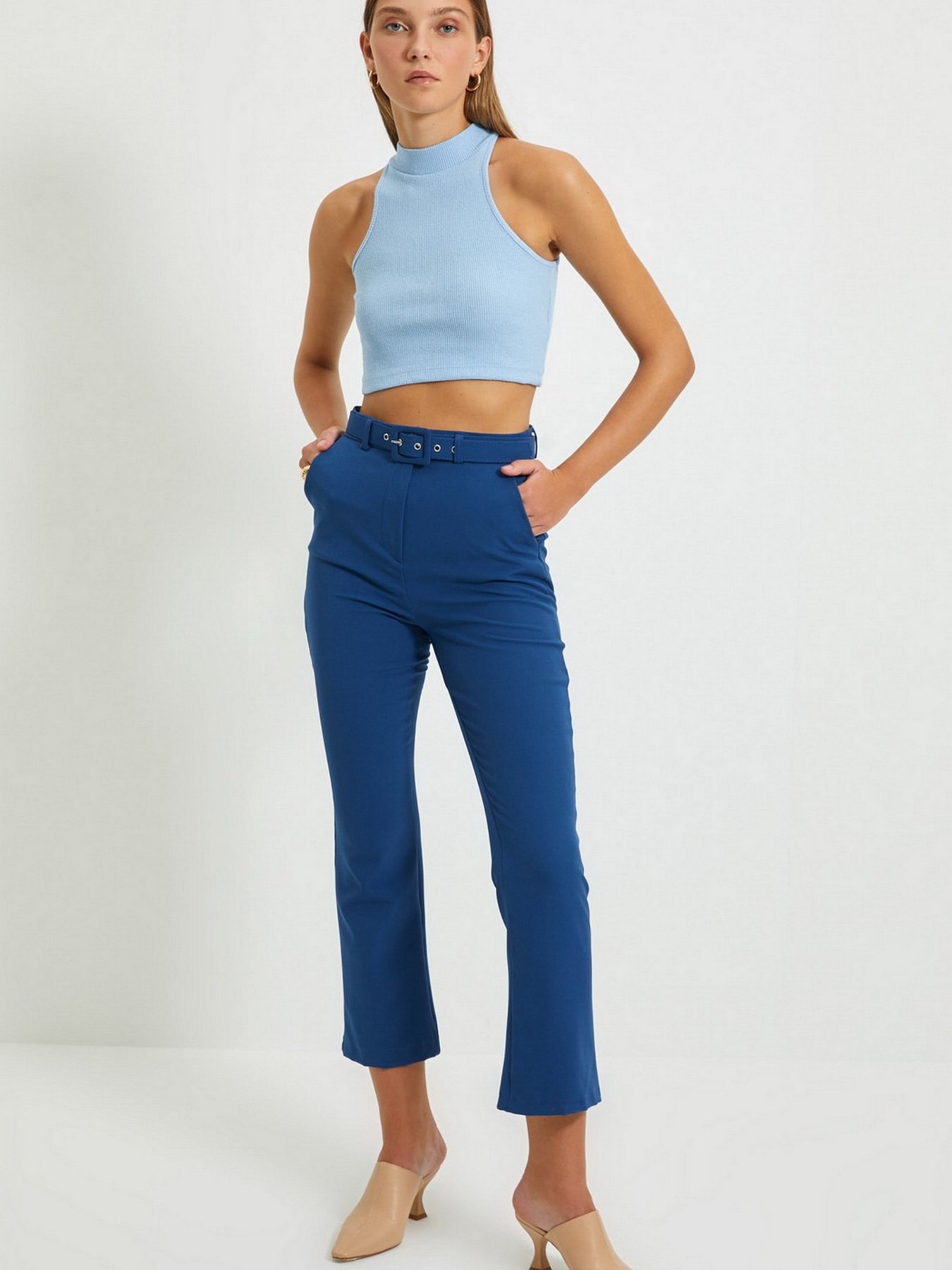 Топ Trendyol модель TWOAW22BZ0273/ACik Mavi Фото