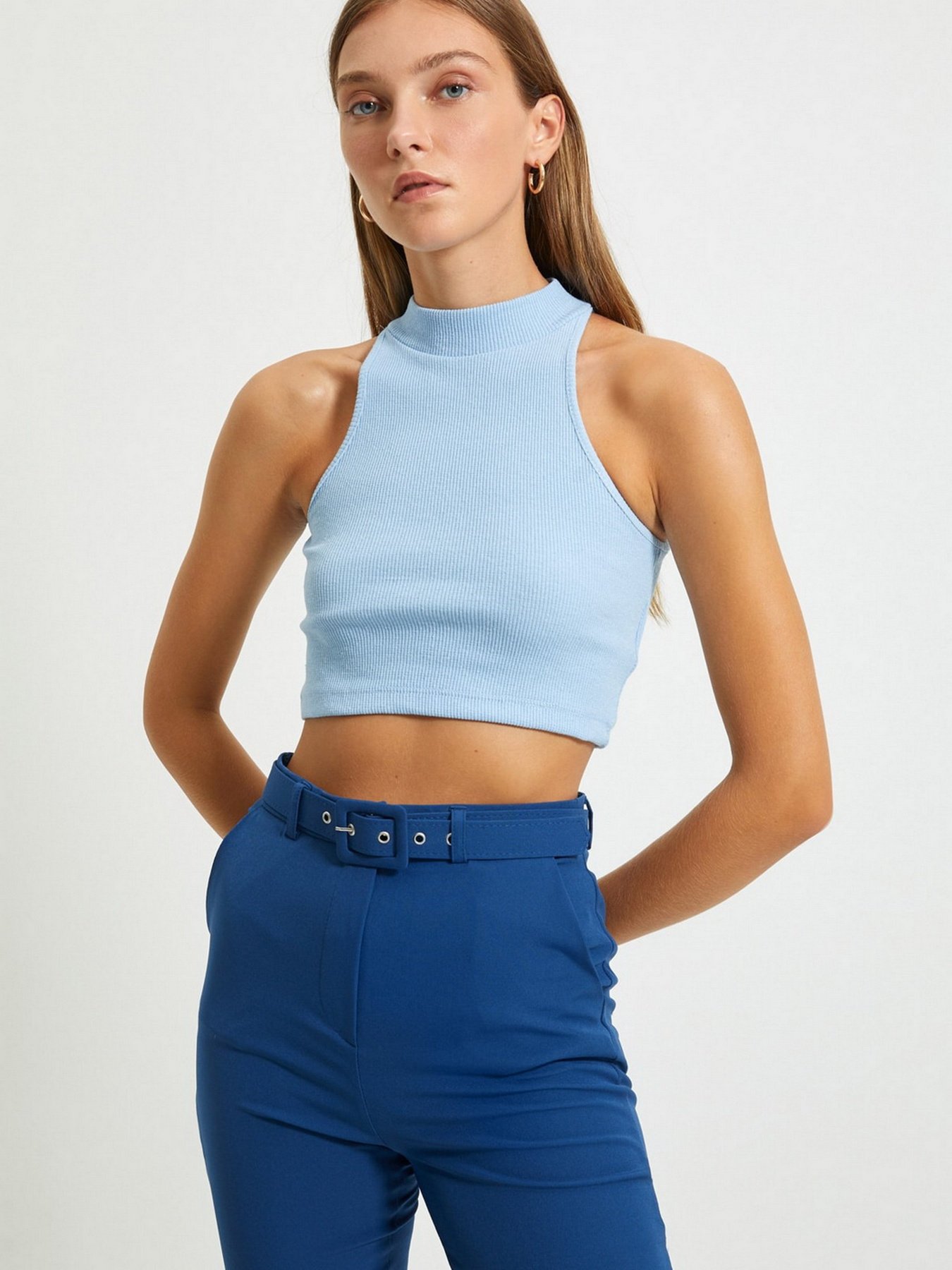 Топ Trendyol модель TWOAW22BZ0273/ACik Mavi Фото