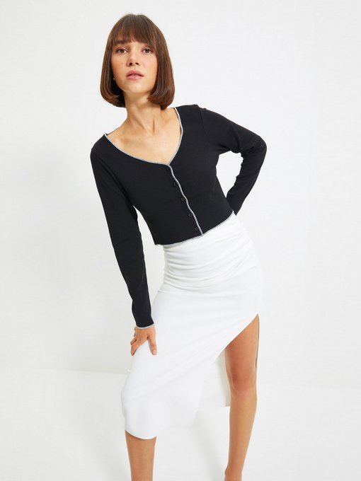 Лонгслів Trendyol модель TWOAW22BZ0279/Siyah Фото