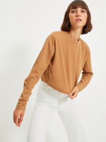 Лонгслів Trendyol модель TWOAW22BZ0284/Camel Фото