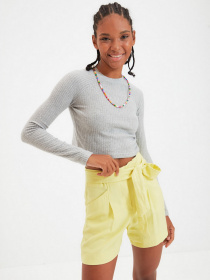 Лонгслив Trendyol модель TWOAW22BZ0289/Gri Фото