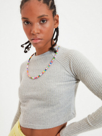 Лонгслив Trendyol модель TWOAW22BZ0289/Gri Фото