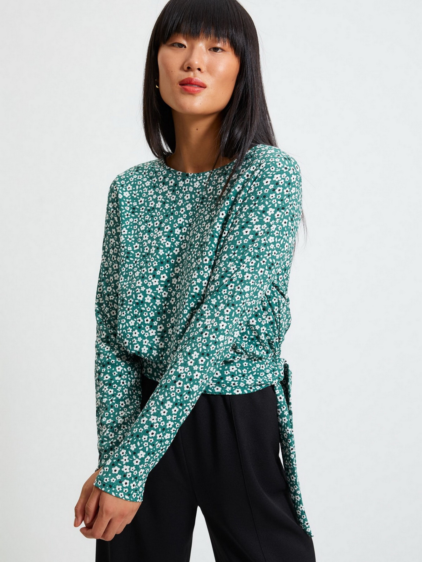 Лонгслив Trendyol модель TWOAW22BZ0320/Yesil Фото