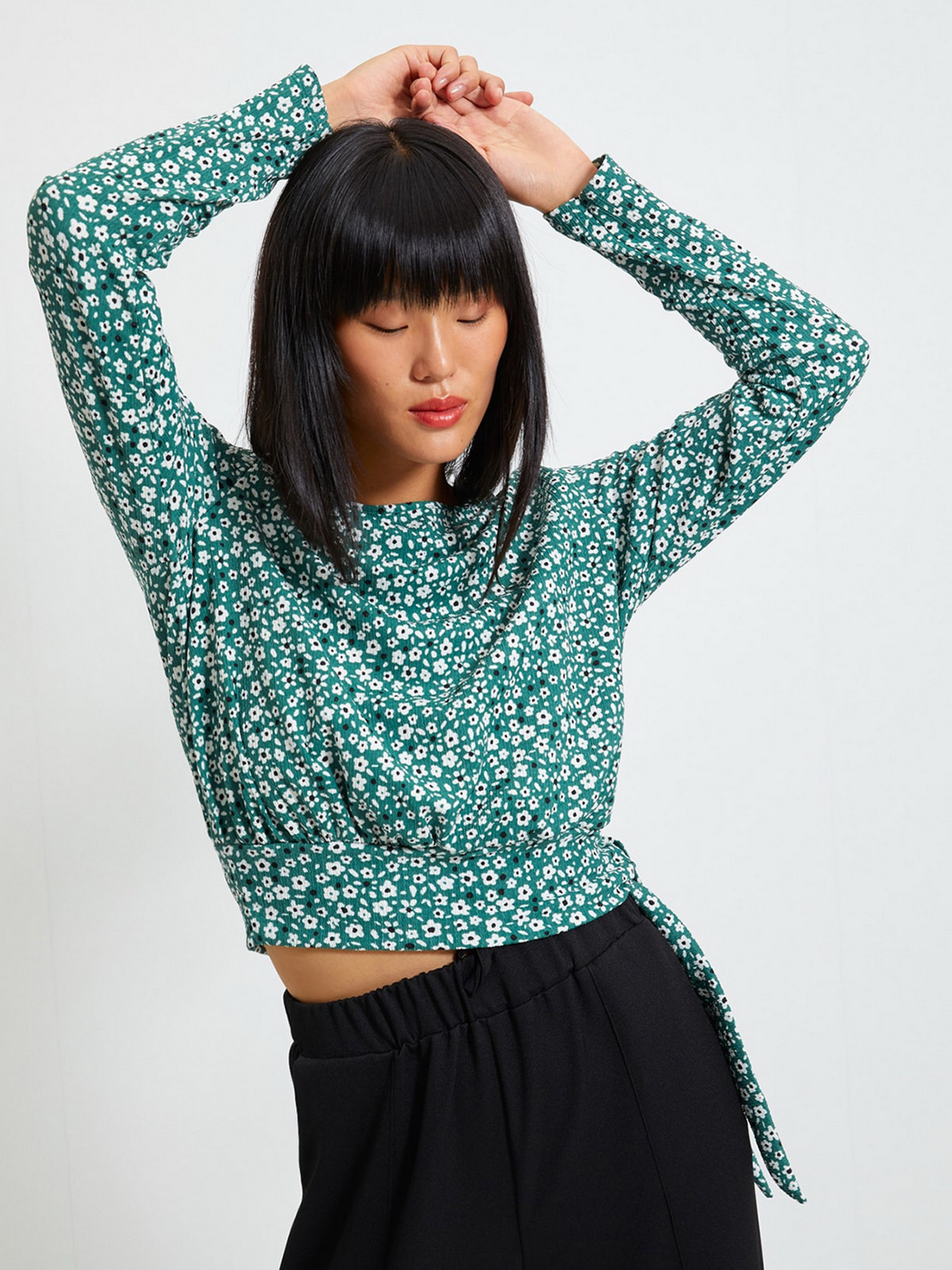 Лонгслів Trendyol модель TWOAW22BZ0320/Yesil Фото