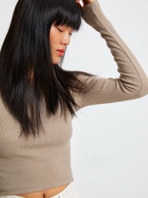 Набір лонгслівів Trendyol модель TWOAW22BZ0331/Kahverengi-Bej Фото