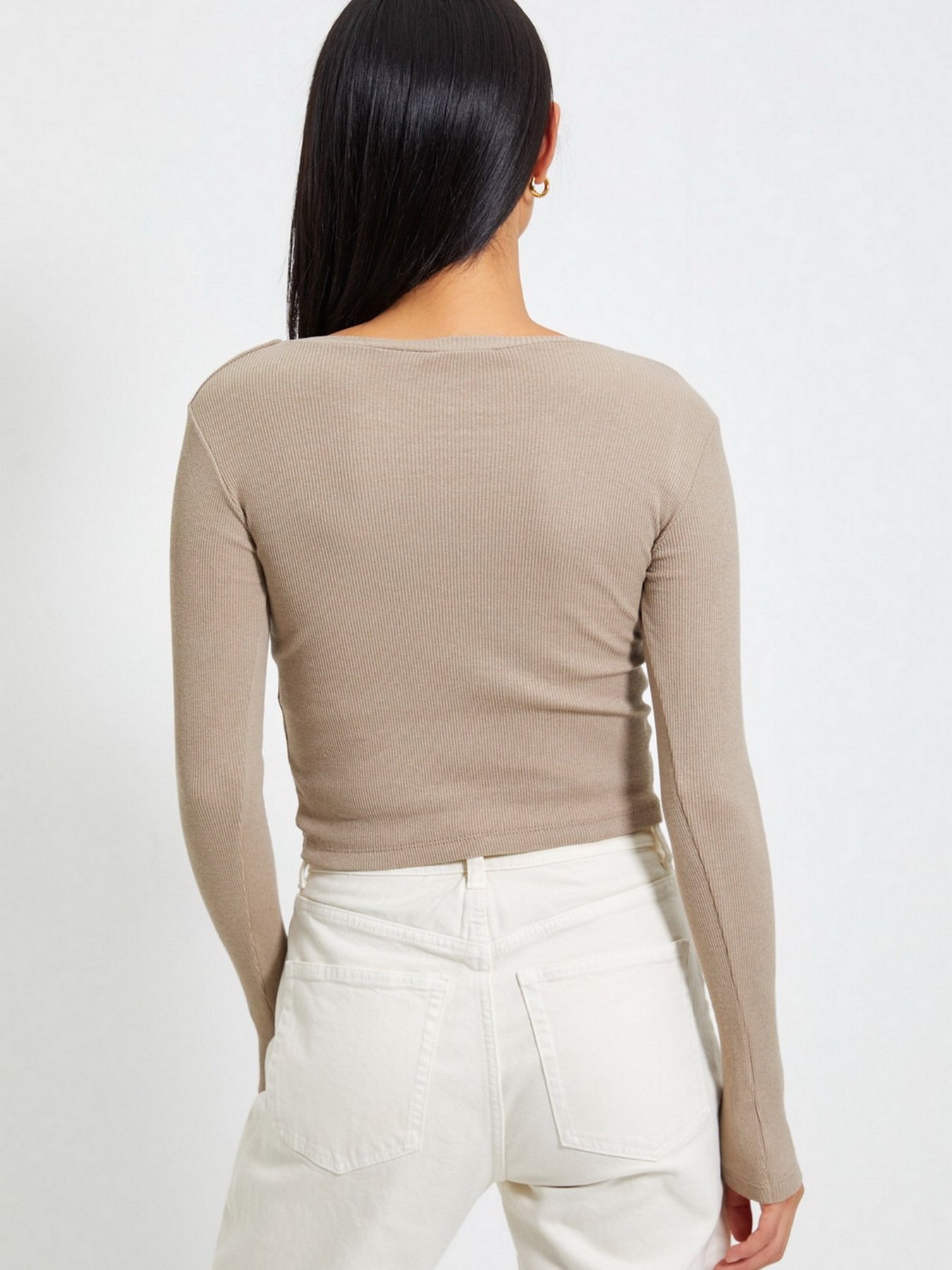 Набір лонгслівів Trendyol модель TWOAW22BZ0331/Kahverengi-Bej Фото