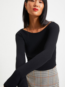 Набір лонгслівів Trendyol модель TWOAW22BZ0331/Siyah-Beyaz Фото