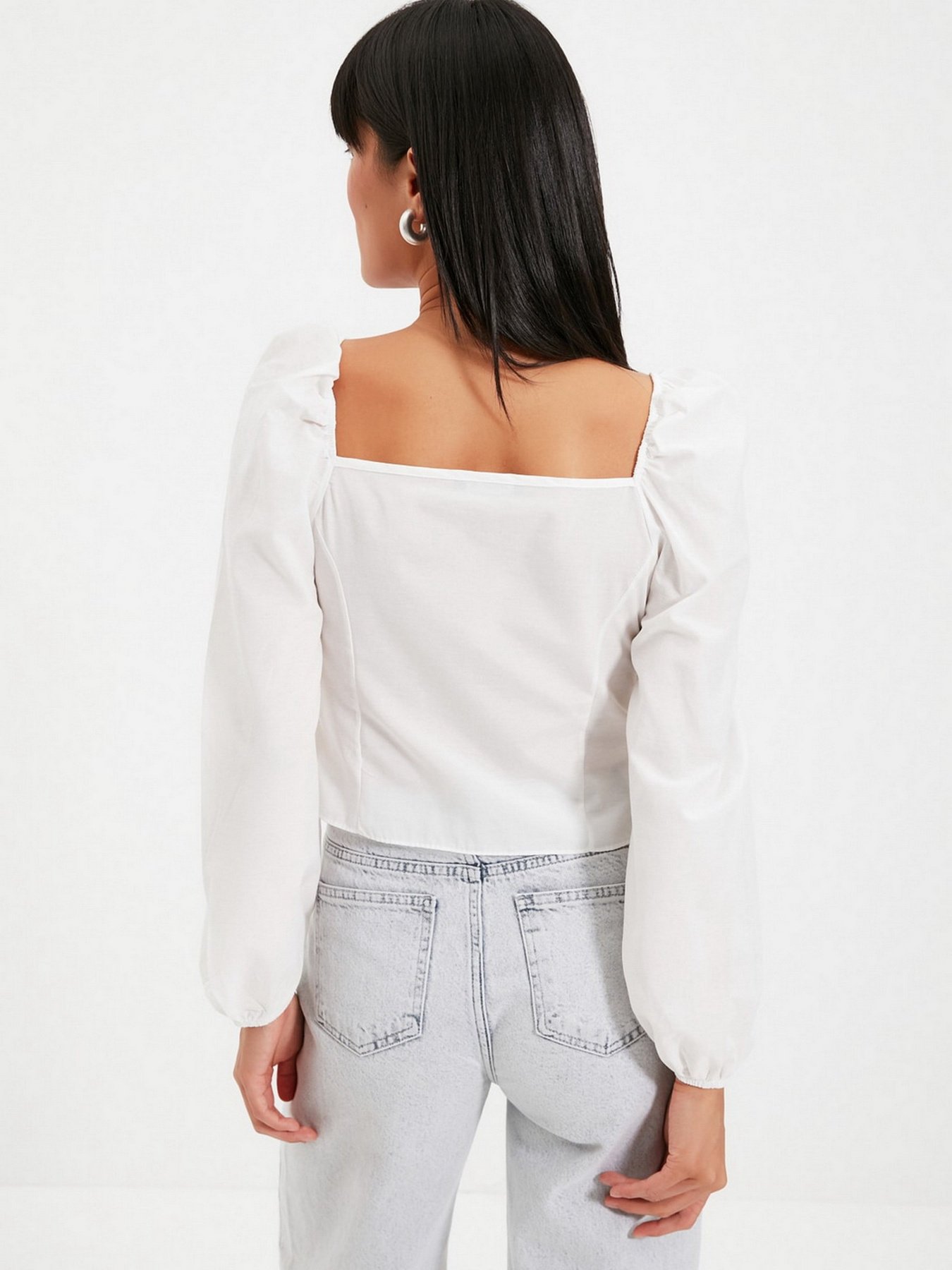 Блуза Trendyol модель TWOAW22BZ0357/Ekru Фото