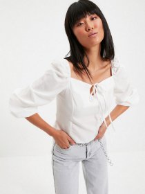 Блуза Trendyol модель TWOAW22BZ0357/Ekru Фото