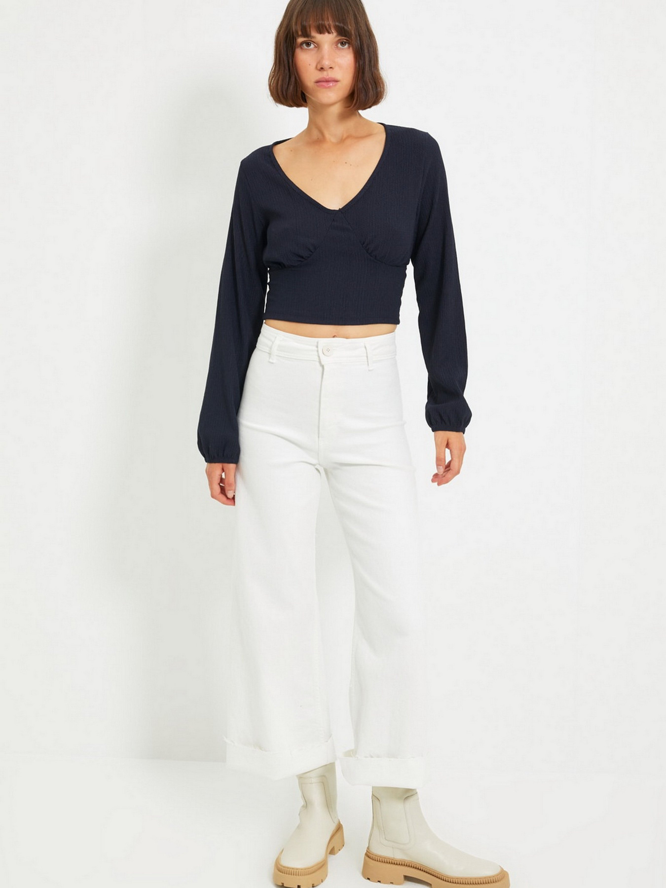 Блуза Trendyol модель TWOAW22BZ0459/Lacivert Фото