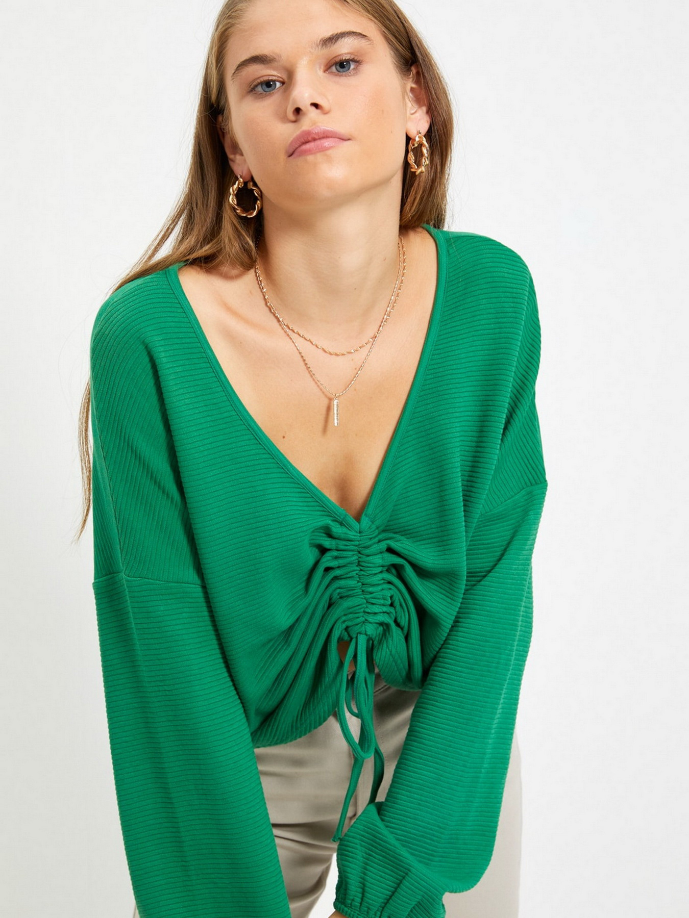 Блуза Trendyol модель TWOAW22BZ0463/Yesil Фото