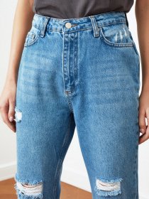 Джинси мом Trendyol Mom модель TWOSS20JE0114/Mavi Фото