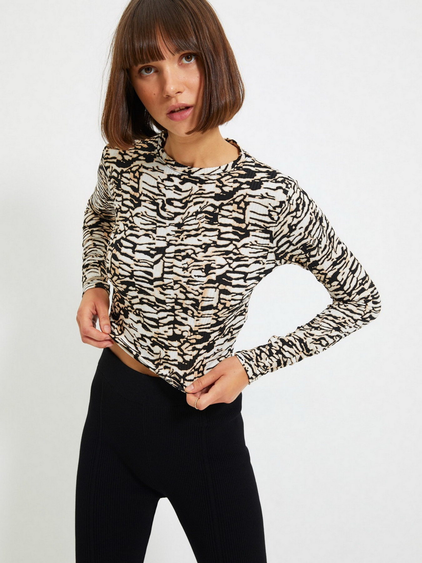 Блуза Trendyol модель TWOAW22BZ0505/Kahverengi Блуза Trendyol модель TWOAW22BZ0505/Kahverengi Фото