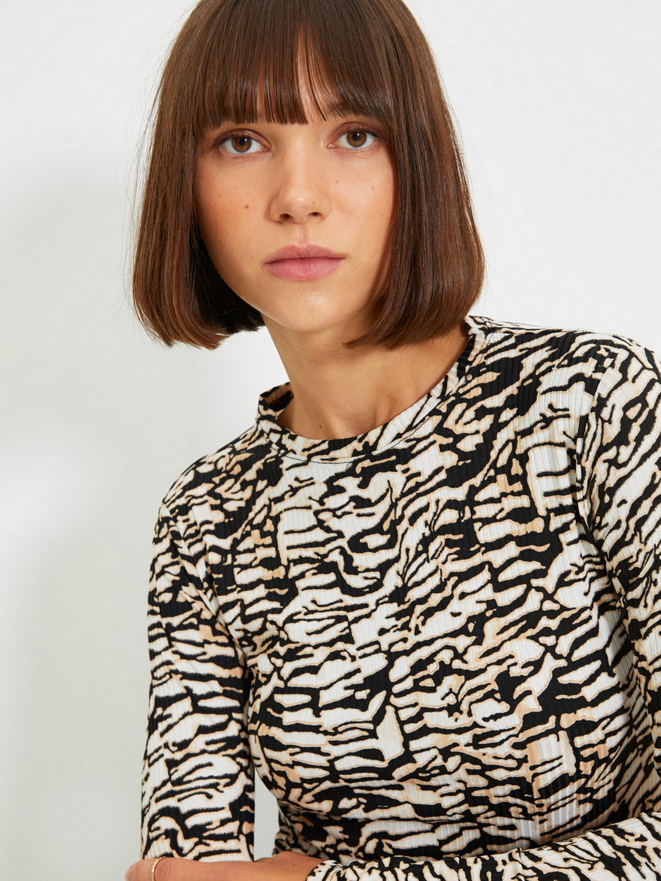 Блуза Trendyol модель TWOAW22BZ0505/Kahverengi Блуза Trendyol модель TWOAW22BZ0505/Kahverengi Фото