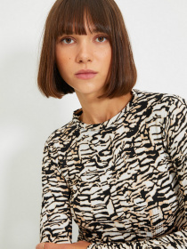 Блуза Trendyol модель TWOAW22BZ0505/Kahverengi Блуза Trendyol модель TWOAW22BZ0505/Kahverengi Фото