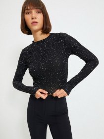 Лонгслів Trendyol модель TWOAW22BZ0505/Siyah Фото