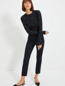 Лонгслів Trendyol модель TWOAW22BZ0505/Siyah Фото