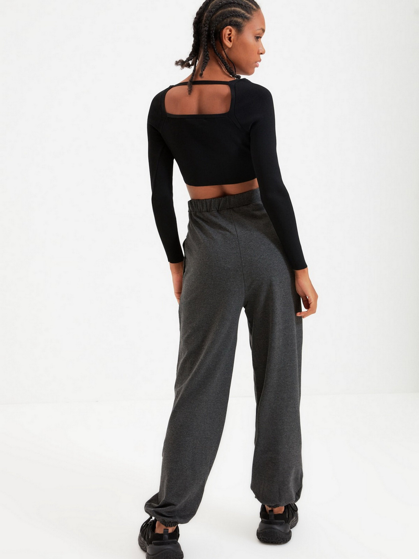 Спортивні штани Trendyol модель TWOAW22EA0044/Antrasit Фото