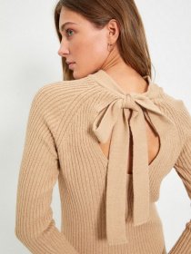 Платье мини Trendyol модель TWOAW22EL0017/Bej Фото