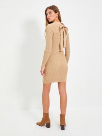 Платье мини Trendyol модель TWOAW22EL0017/Bej Фото