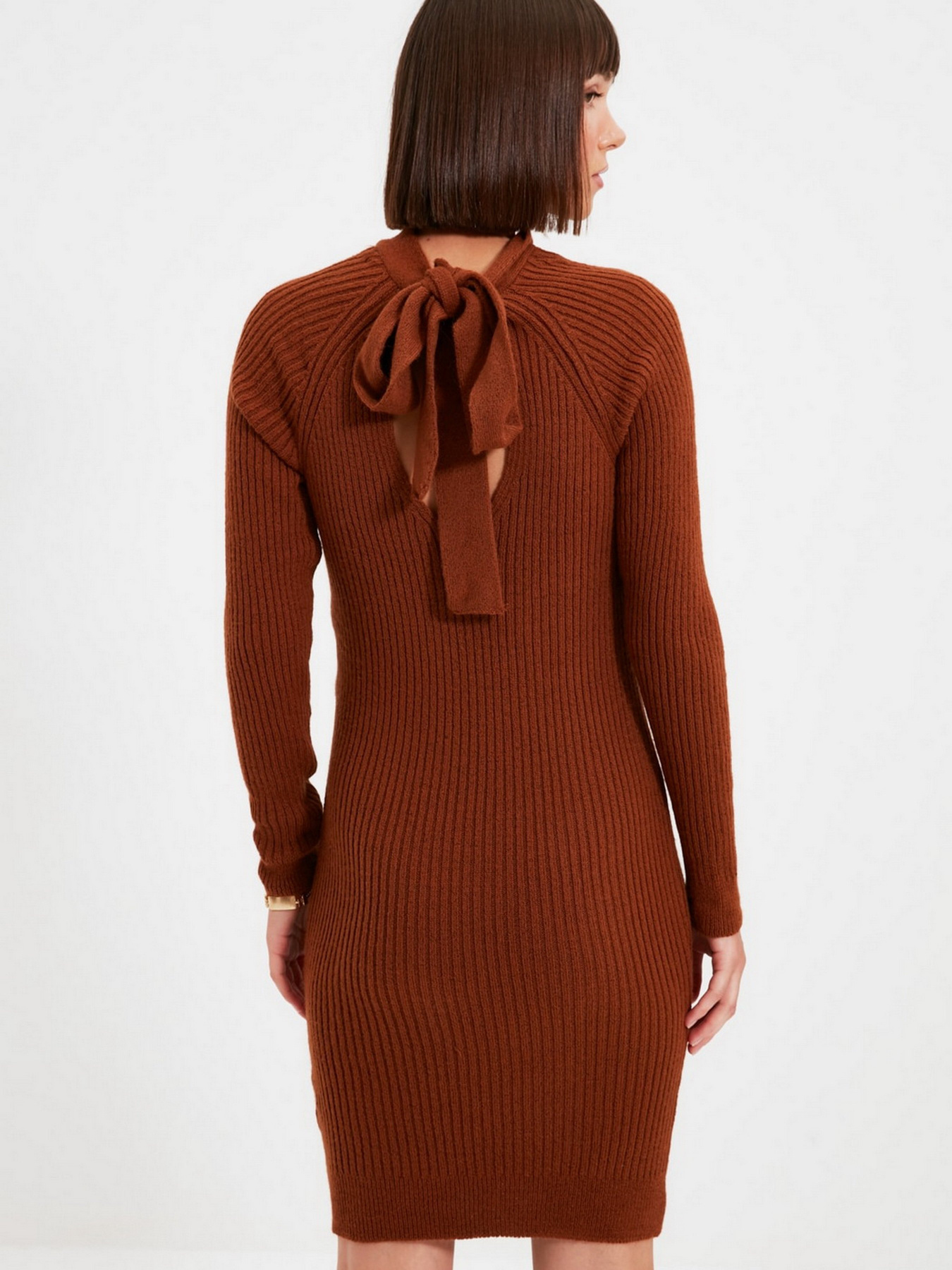 Платье мини Trendyol модель TWOAW22EL0017/Kiremit Фото