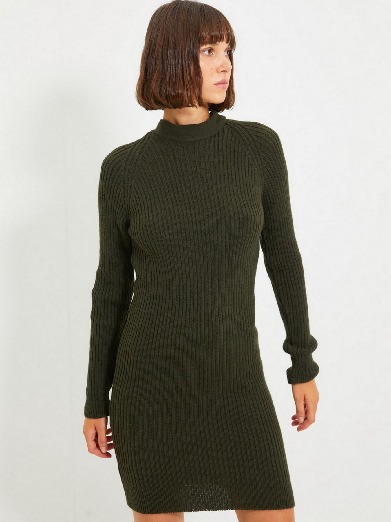 Платье мини Trendyol модель TWOAW22EL0017/Koyu Yesil Фото