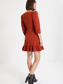 Платье мини Trendyol модель TWOAW22EL0049/Kahverengi Фото