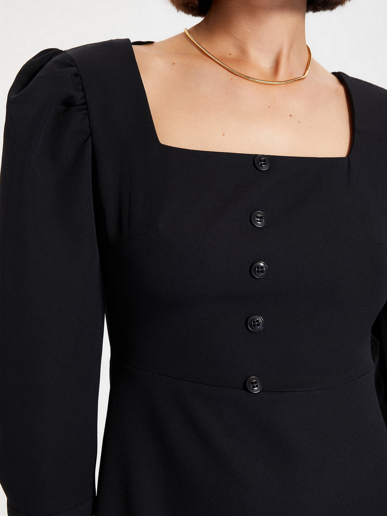 Платье мини Trendyol модель TWOAW22EL0049/Siyah Фото