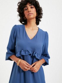 Платье миди Trendyol модель TWOAW22EL0063/Indigo Фото