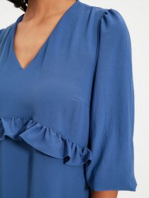 Платье миди Trendyol модель TWOAW22EL0063/Indigo Фото