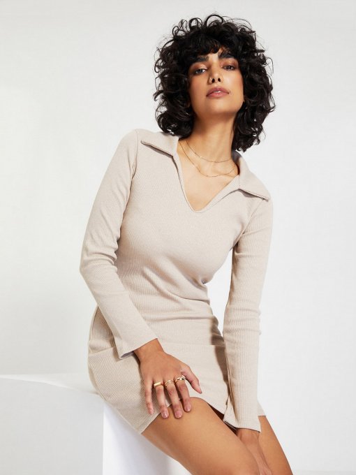 Сукня міні Trendyol модель TWOAW22EL0077/Camel Фото