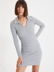 Сукня міні Trendyol модель TWOAW22EL0077/Gri Фото