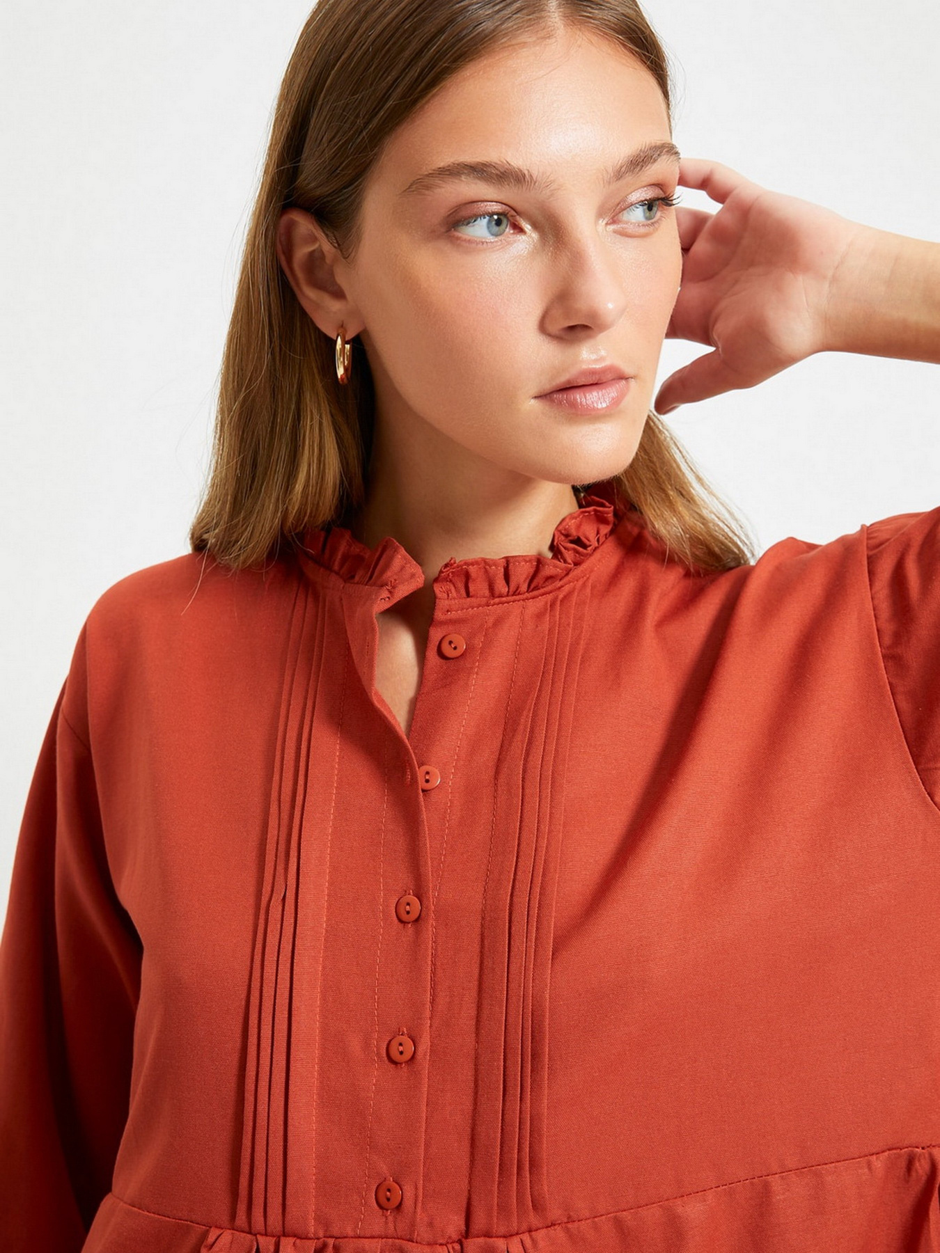 Сукня міні Trendyol модель TWOAW22EL0131/Kiremit Сукня міні Trendyol модель TWOAW22EL0131/Kiremit Фото