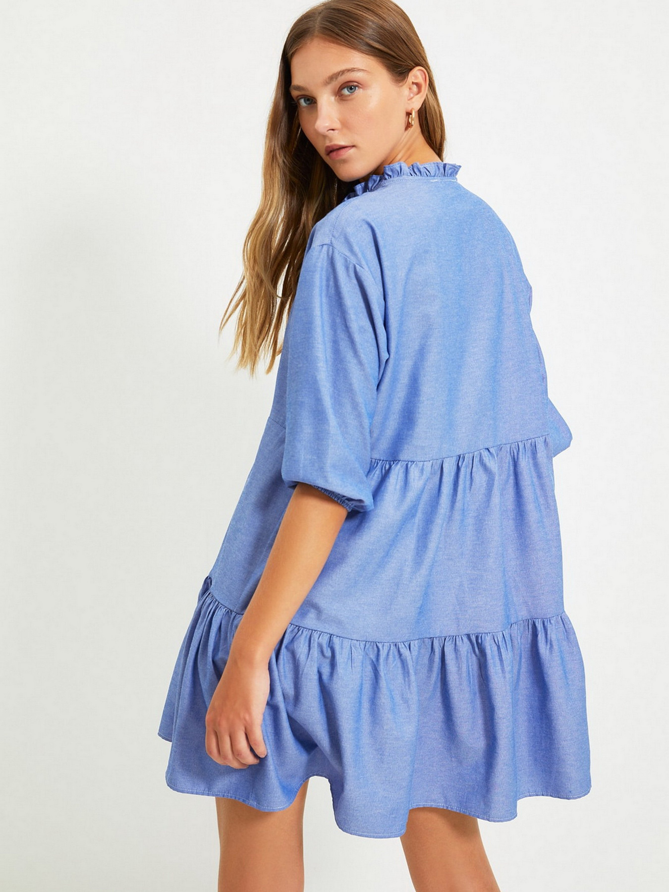 Платье мини Trendyol модель TWOAW22EL0131/Mavi Фото