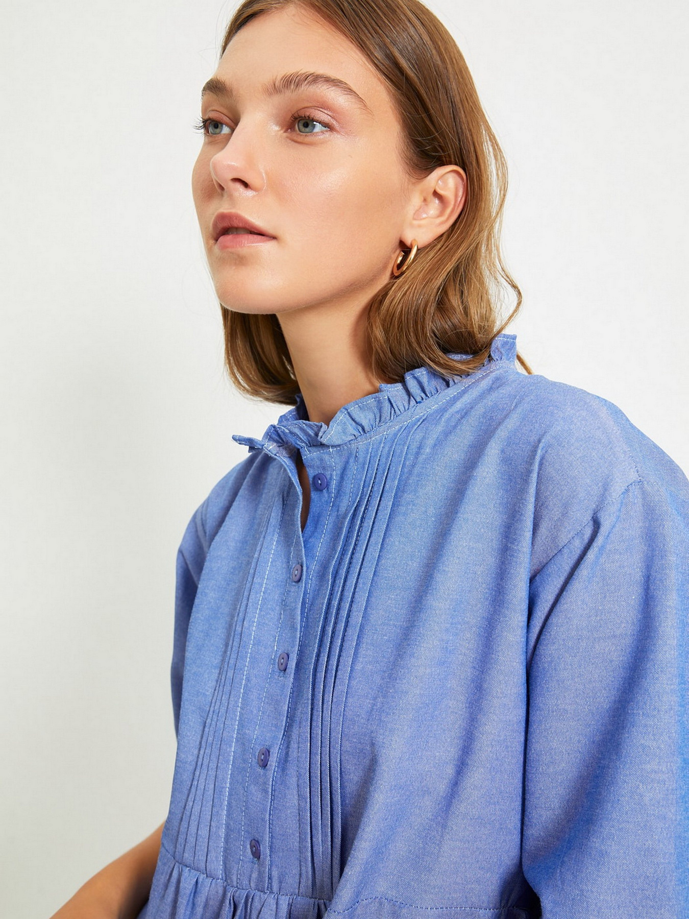 Платье мини Trendyol модель TWOAW22EL0131/Mavi Фото