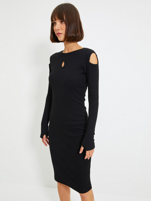 Сукня міді Trendyol модель TWOAW22EL0173/Siyah Фото