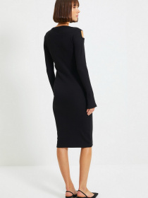 Платье миди Trendyol модель TWOAW22EL0173/Siyah Фото