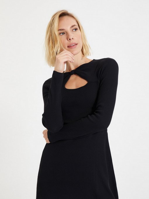 Сукня міді Trendyol модель TWOAW22EL0177/Siyah Фото