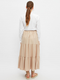 Спідниця максі Trendyol модель TCTSS21EE0003/Bej Фото