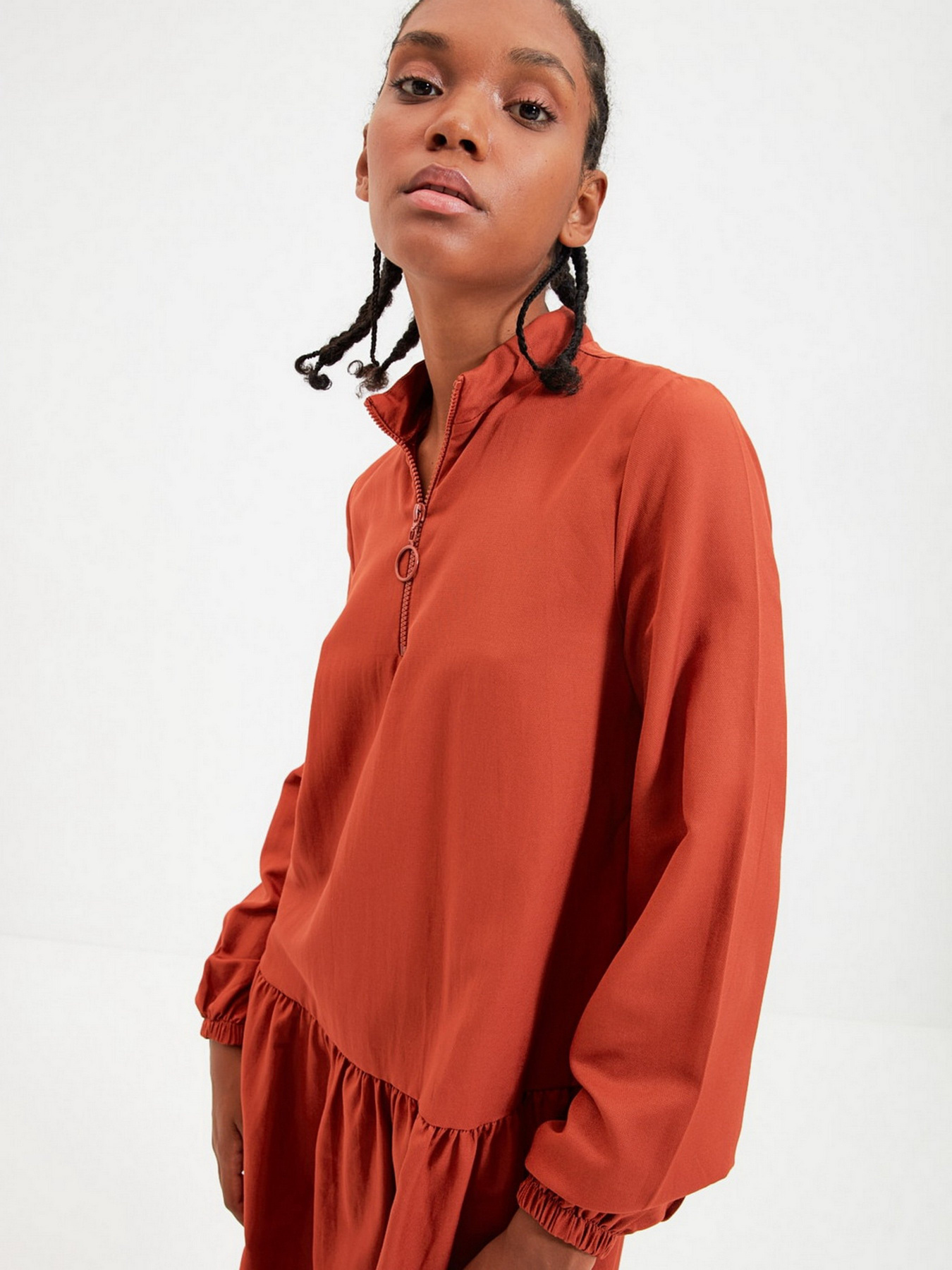 Сукня міні Trendyol модель TWOAW22EL0180/Kiremit Фото