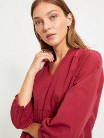 Платье мини Trendyol модель TWOAW22EL0217/Bordo Фото