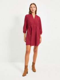 Платье мини Trendyol модель TWOAW22EL0217/Bordo Фото