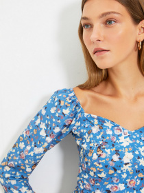 Платье мини Trendyol модель TWOAW22EL0231/Lacivert Платье мини Trendyol модель TWOAW22EL0231/Lacivert Фото